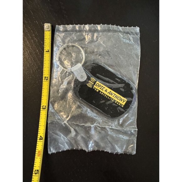 Opie & Anthony Keychain XM Satellite Radio Black & Yellow Retro Memorabilia Seal - Picture 2 of 4